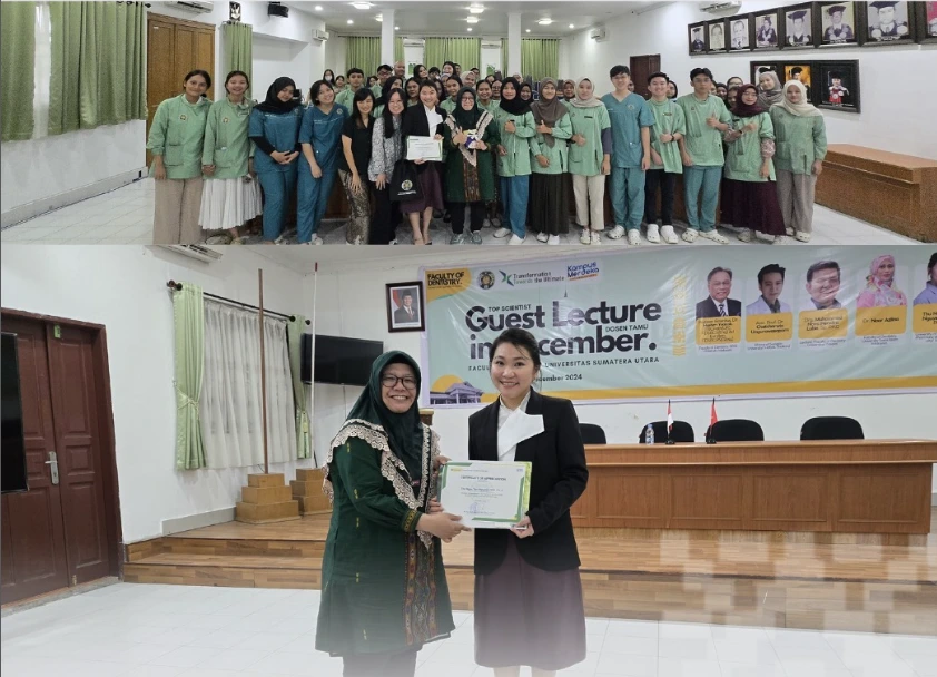 Guest Lecture FKG USU Bahas Estetika Senyum Optimal Melalui Bedah Periodontal dan Pendekatan Digital